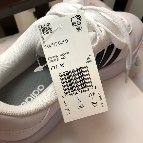 New Womens Adidas Court Bold Thick Sole Sneakers 7.5 - Picture 6 of 10